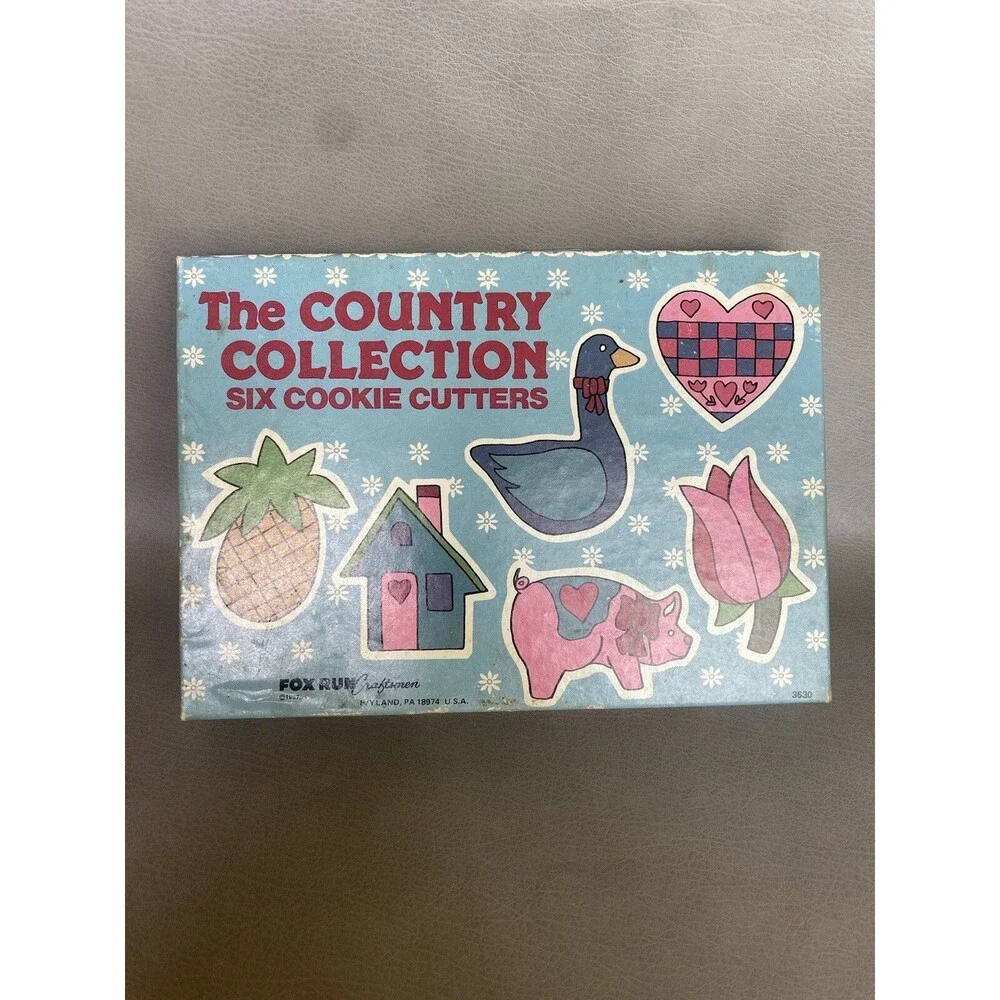 Vintage Cookie Cutters Country Collection 1986 Goose Cottage Granny Core